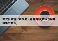 武汉区块链公司相关云计算内容[武汉市区块链协会会长]