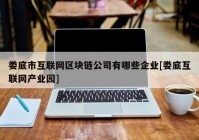 娄底市互联网区块链公司有哪些企业[娄底互联网产业园]