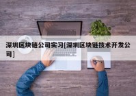 深圳区块链公司实习[深圳区块链技术开发公司]