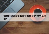 榆林区块链公司有哪些家族企业[榆林1300亿]